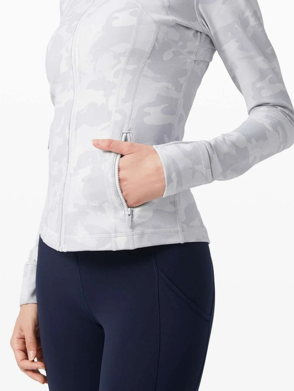 Lululemon Define Jacket Lux Jacquard In Cognito Camo Alpine White Multi